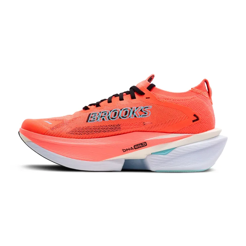 Brooks Hyperion Max 3 Men's Road Running Shoe in Fiery Coral/Black/Atomizer-3