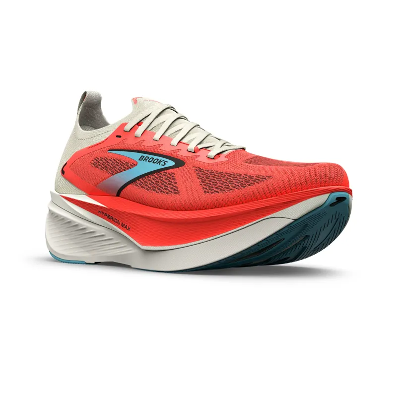 Brooks Hyperion Max 3 Women's Road Running Shoe in Coconut/Fiery Coral/Atomizer-1
