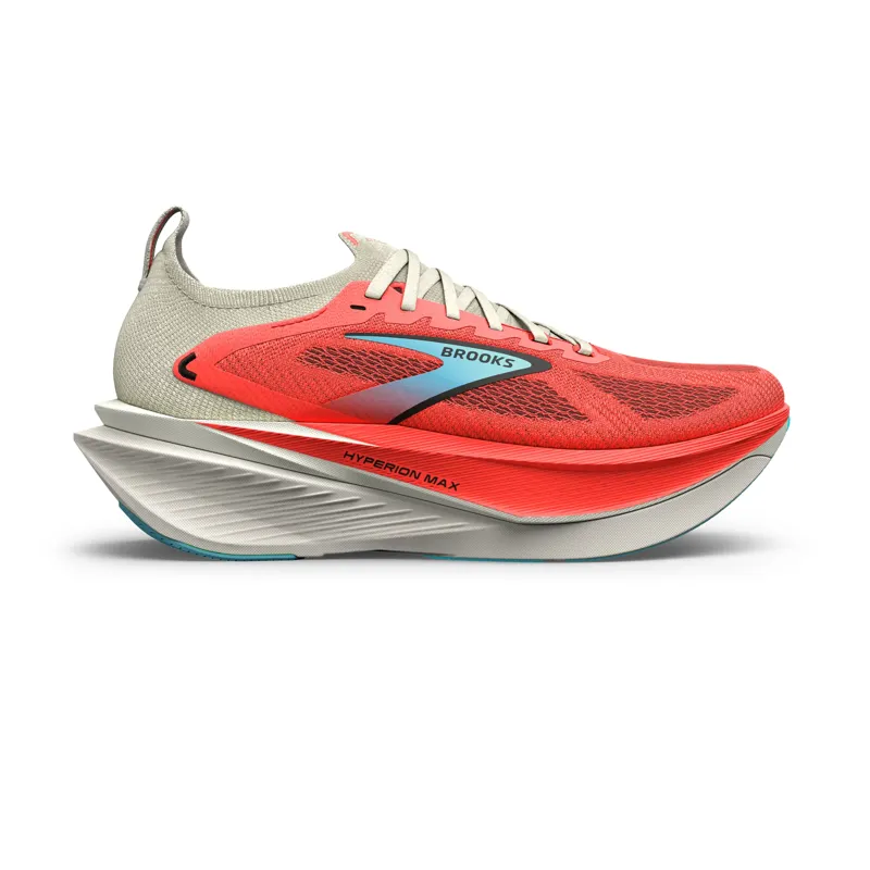 Brooks Hyperion Max 3 Women's Road Running Shoe in Coconut/Fiery Coral/Atomizer