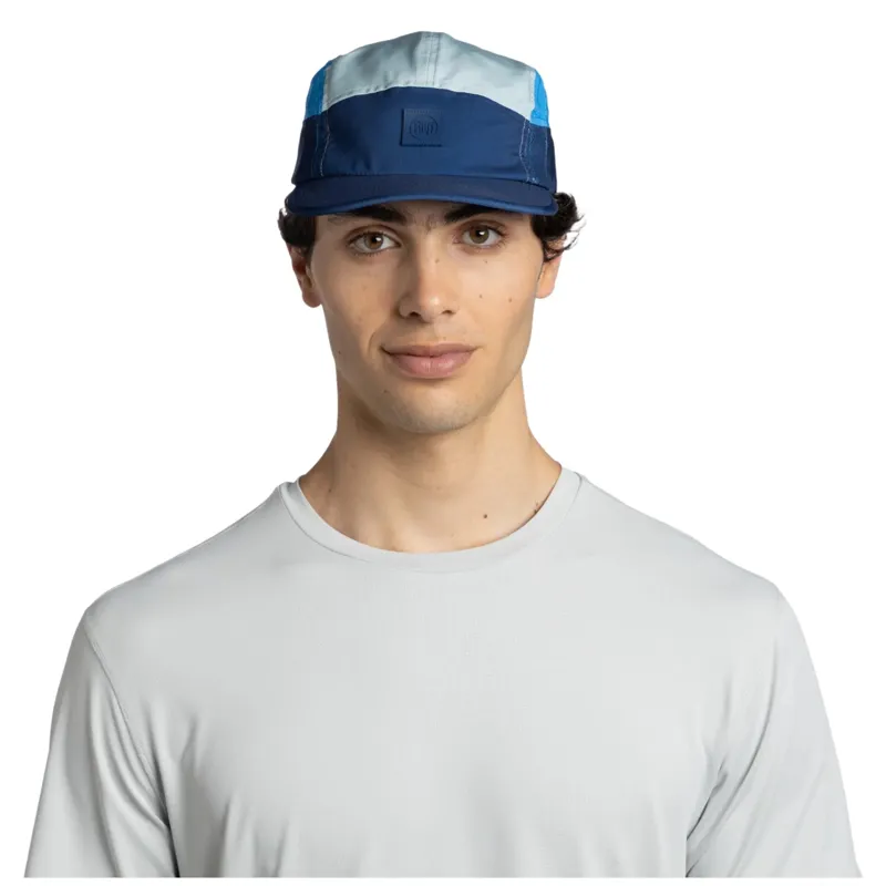 Buff 5 Panel Go Cap in Domus Dark Denim