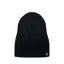 Buff Lilon Short Knitted and Polar Beanie in Black