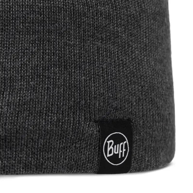 Buff Lilon Short Knitted and Polar Beanie in Grey Heather-1