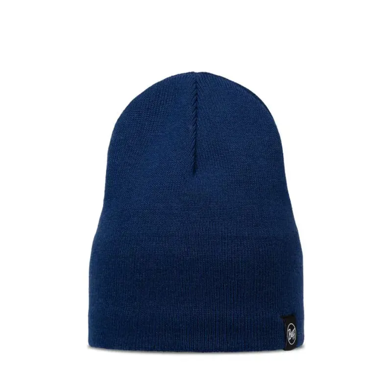 Buff Lilon Short Knitted and Polar Beanie in Midnight