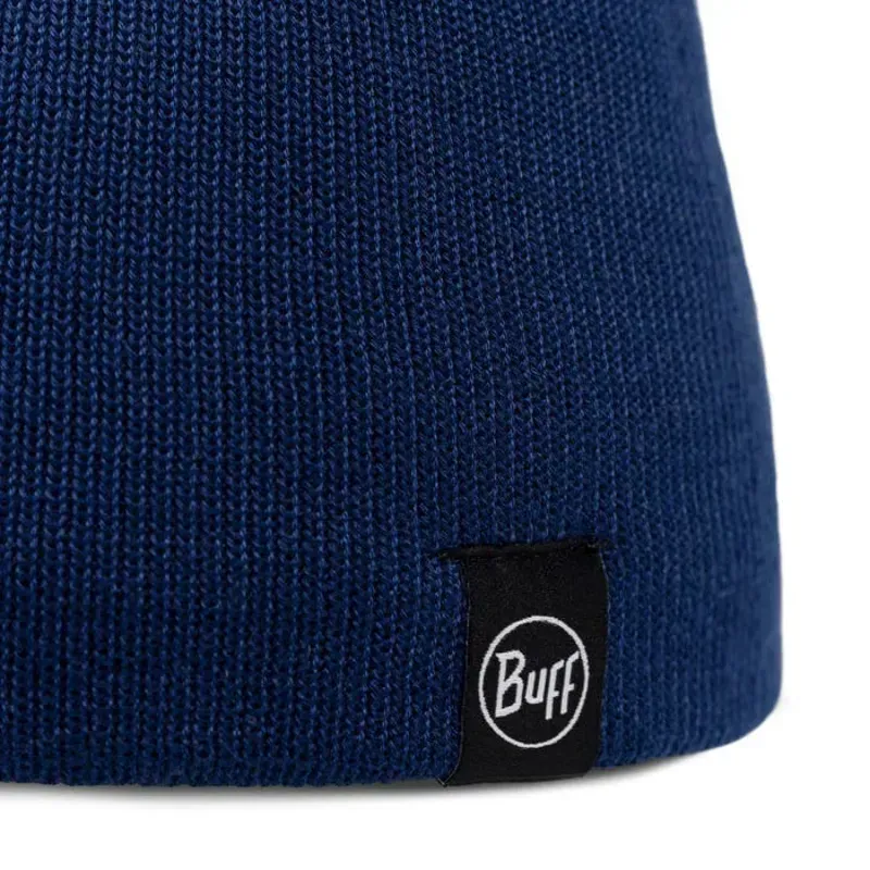 Buff Lilon Short Knitted and Polar Beanie in Midnight-1