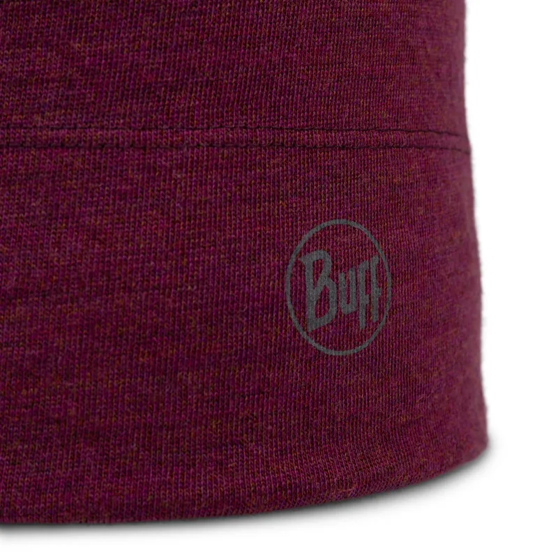 Buff Merino Midweight Beanie in Tibetan Red-1