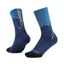 Buff Merino Midweight Crew Running Sock in Blue