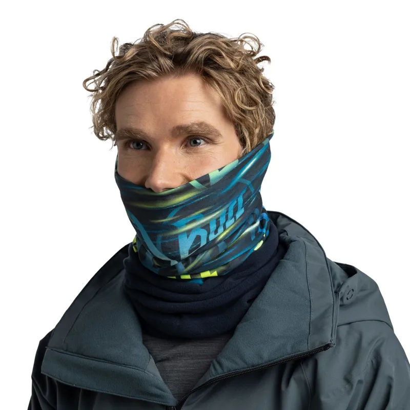 Buff Polar Multifunctional Neckwear in Orby Night Blue-3