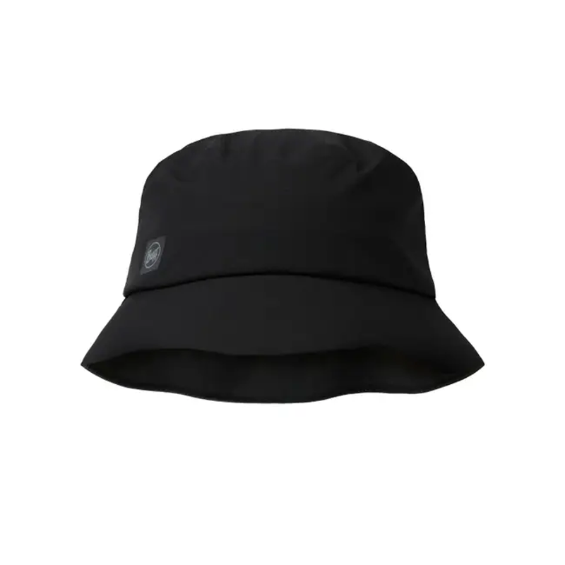 Buff Rain Bucket Hat in Solid Black