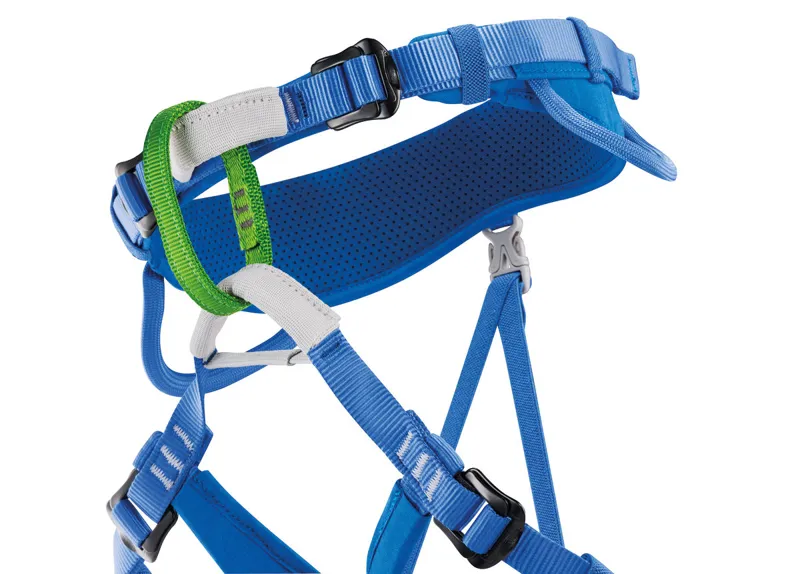 Petzl Macchu Kids Climbing Harness in Blue-1