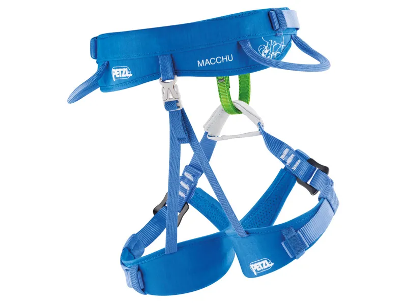 Petzl Macchu Kids Climbing Harness in Blue-2