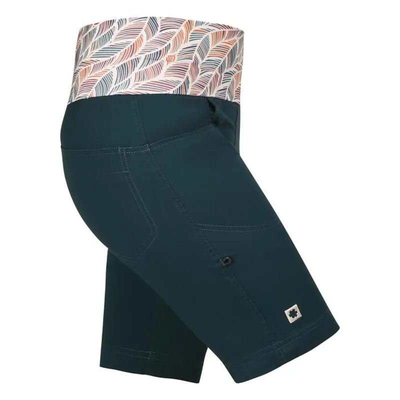 Ocun Sansa Women's Climbing Short in Green Deep Teal-3