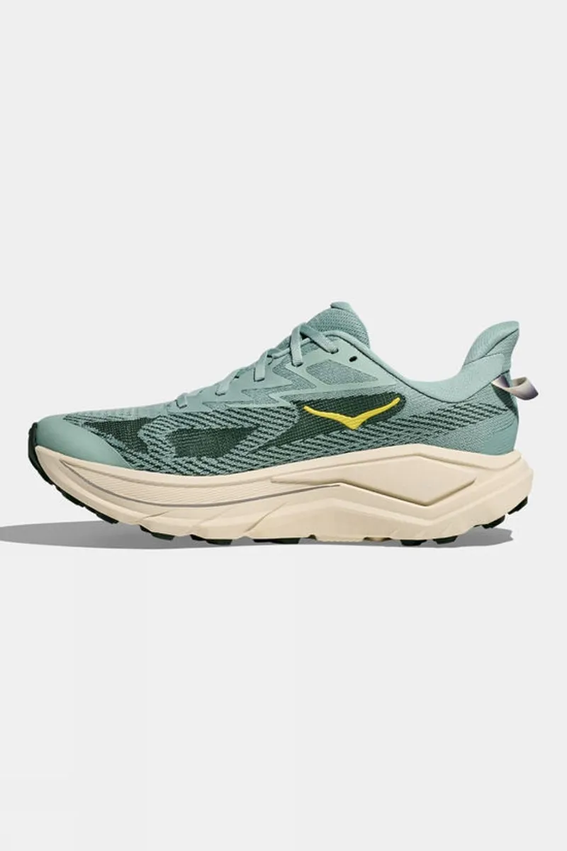 Hoka Challenger 8 Men's Trail Running Shoe in Jade/Truffle Salt-1