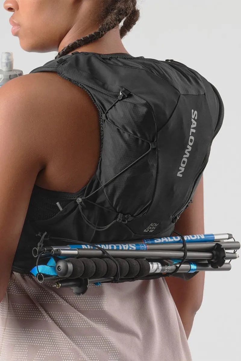 Salomon ADV Skin12 Women's Running Pack in Black/Asphalt-4