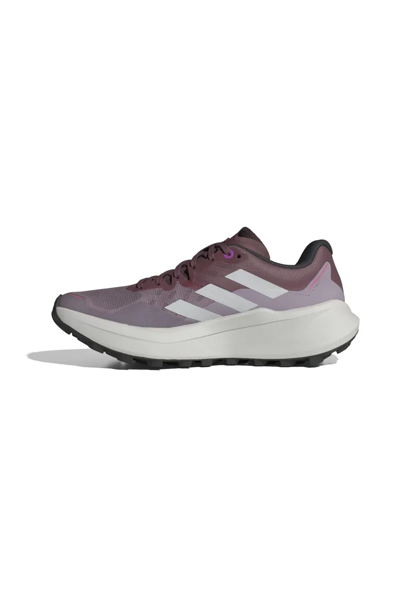 adidas Terrex Agravic 3 Women's Trail Running Shoe in Preloved Fig/Grey One/Pink Fusion-1