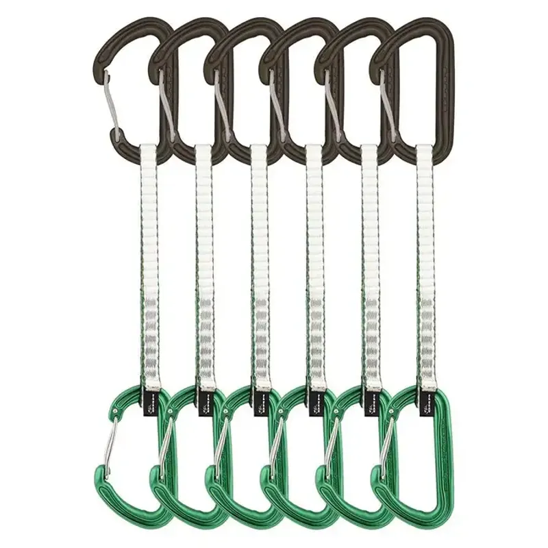 DMM Spectre Quickdraw 18cm 6-Pack in Matt Grey/ Green 