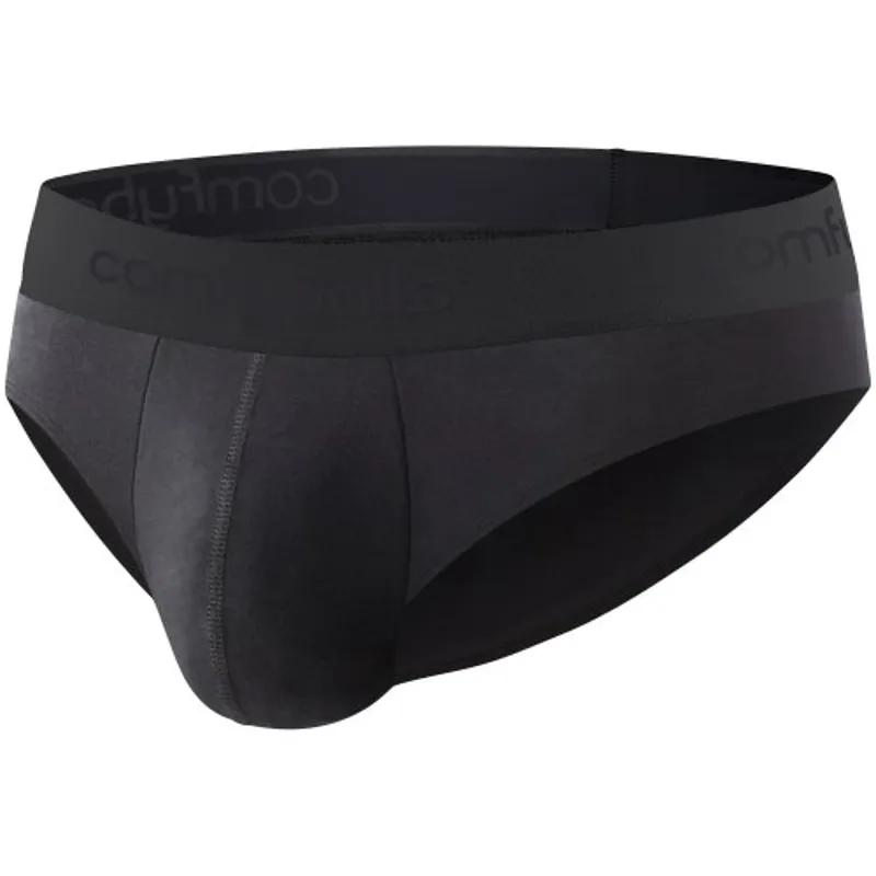 Comfyballs Performance Mens Brief 2 Pack in Ghost Black