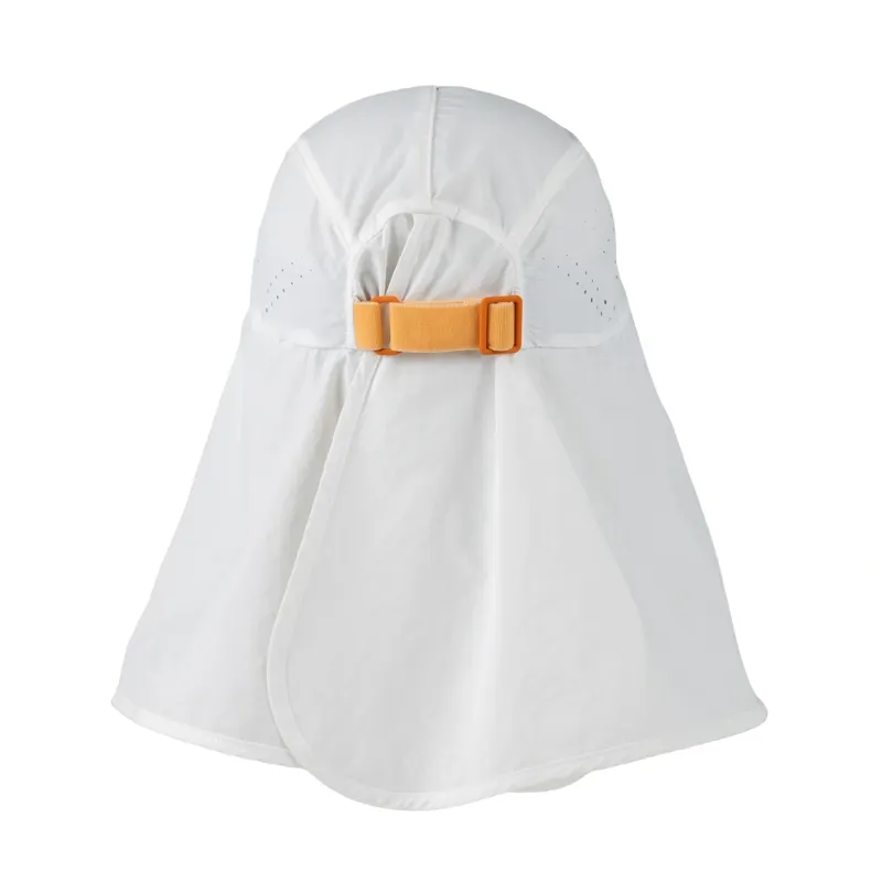 Buff Desert Cap in Solid White-4
