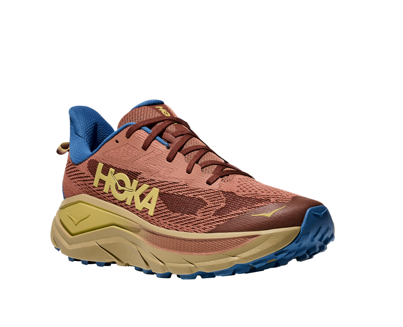 Hoka Challenger 8 Men's Trail Running Shoe in Maple/Cardamom-4