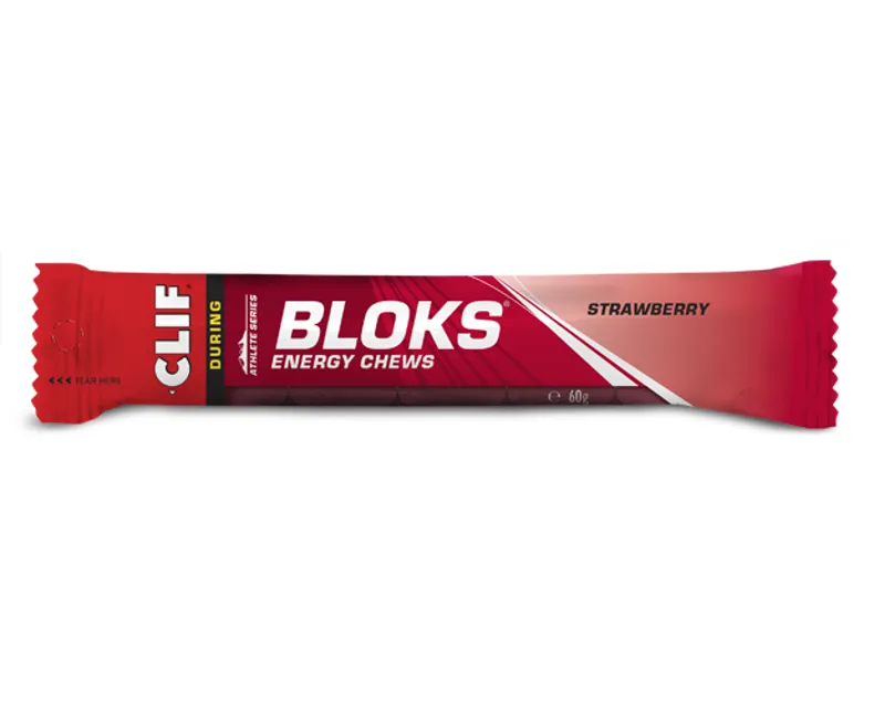 Clif Shot Bloks Energy Chews in Strawberry