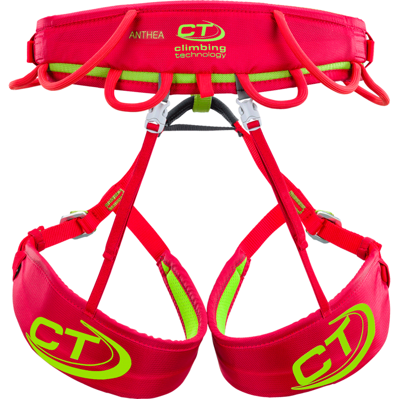 Climbing Technology Anthea Women's Climbing Harness in Green/Pink-1