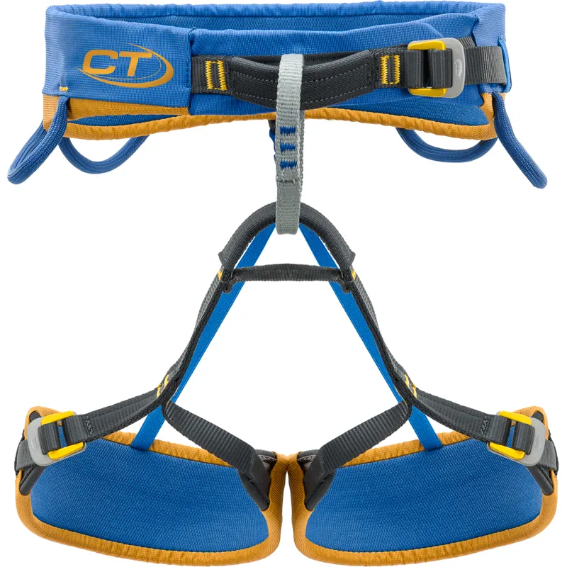 Climbing Technology Dedalo Climbing Harness in Blue/Ocra