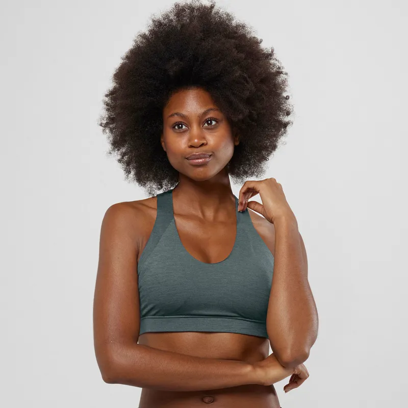 Salomon Comet Sports Bra in Urban Chic Graphite