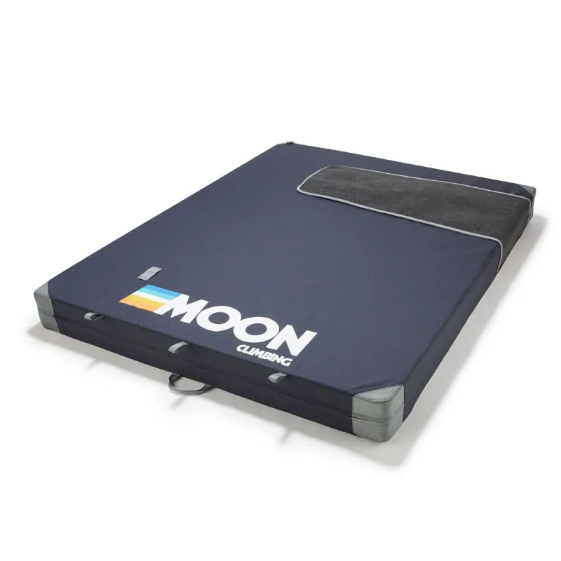 Moon Climbing Saturn Crash Pad in Retro Stripe Indigo