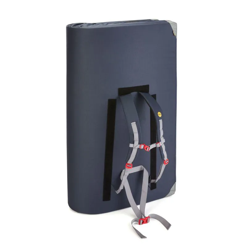 Moon Climbing Saturn Crash Pad in Retro Stripe Indigo-1