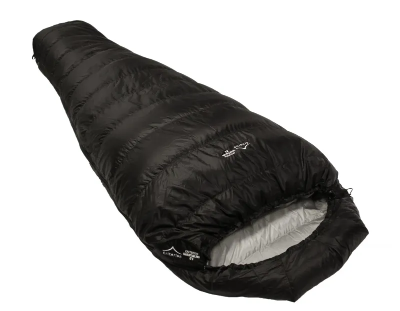 Criterion Quantum 200 Down Sleeping Bag in Black
