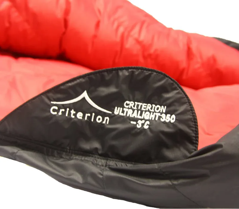 Criterion Ultralight 350 Down Sleeping Bag in Black-5