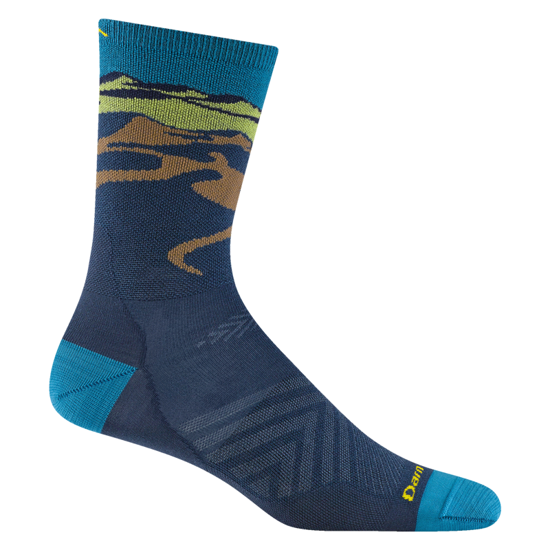 Darn Tough Ridge Runner Micro Crew Ultra-Lightweight Men's Running Socks in Midnight-1