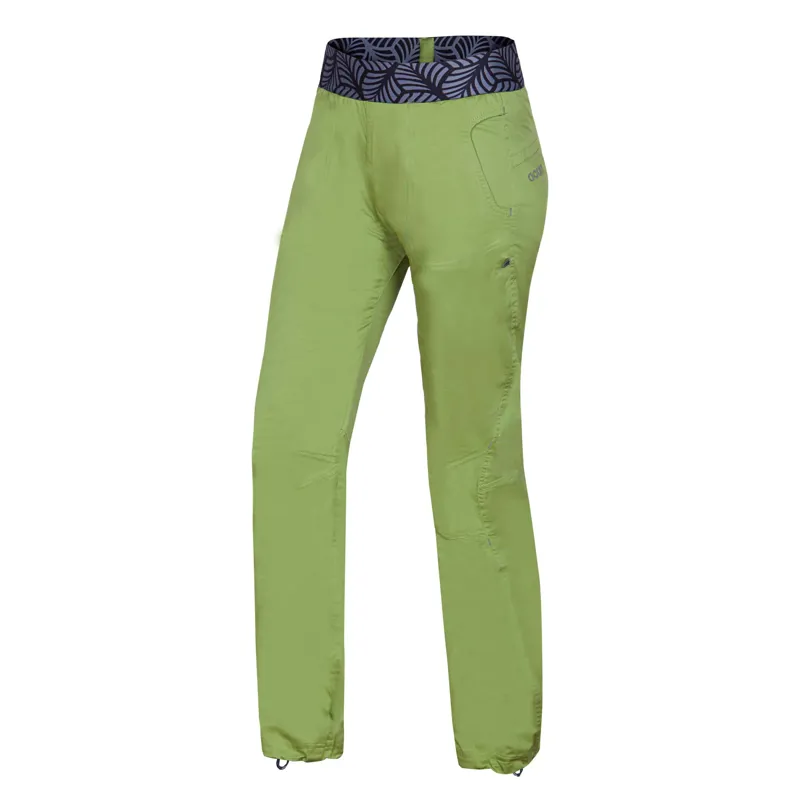 Ocun Pantera Organic Pant Women's Climbing Trouser in Green Peridot