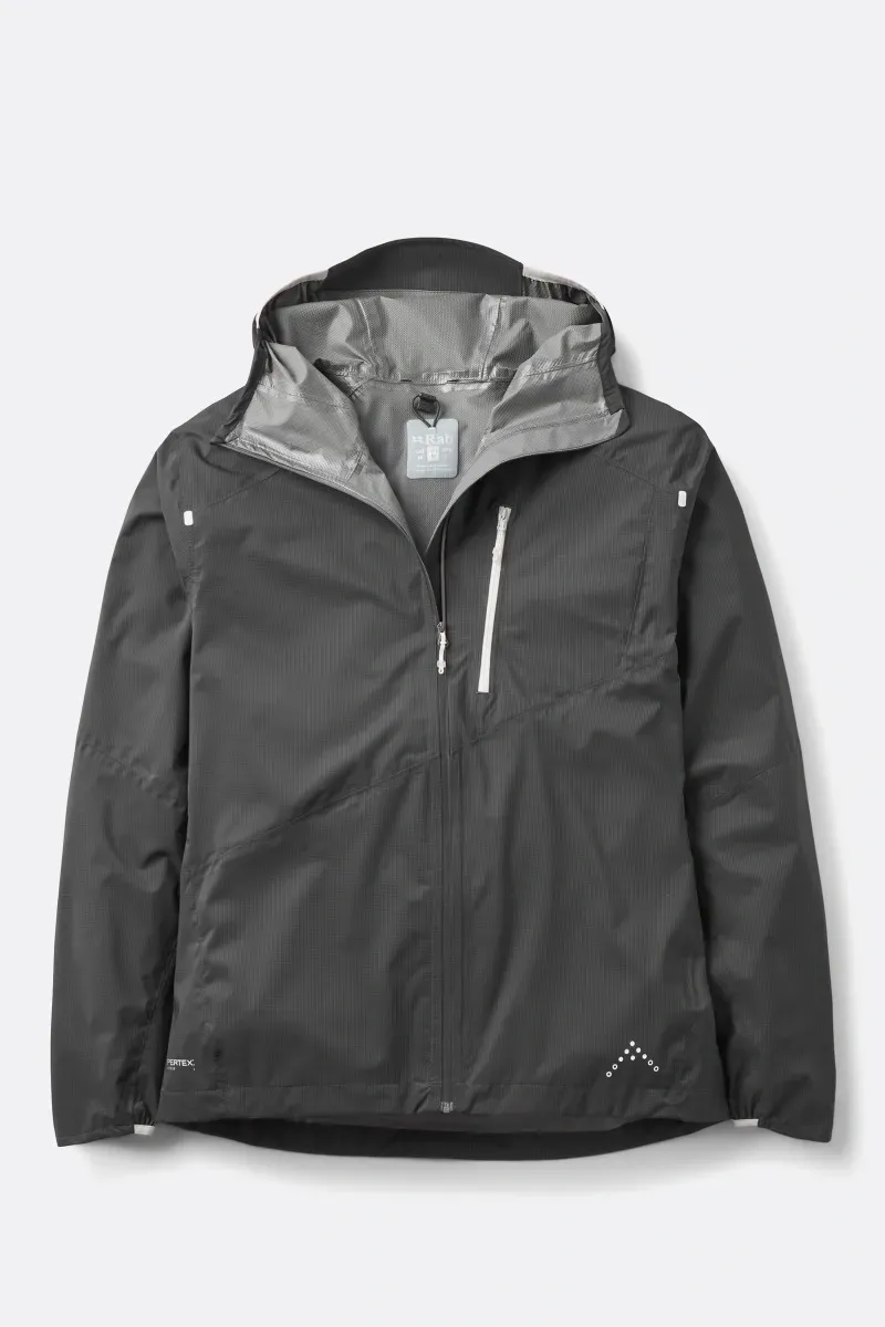 Rab Downpour Trail Light Men's Waterproof Jacket in Anthracite