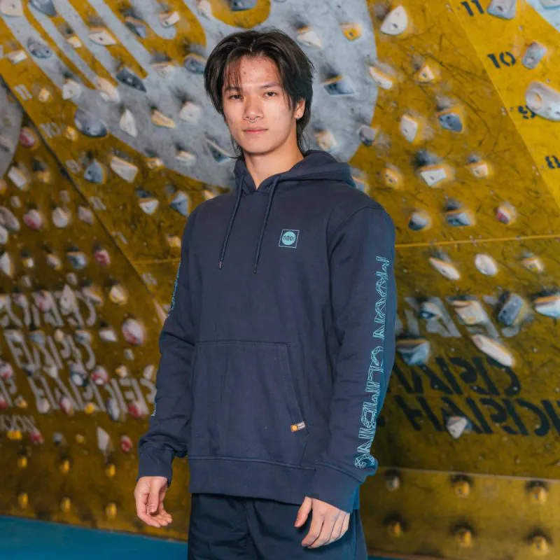 Moon Climbing Men's Hoody in Navy-2