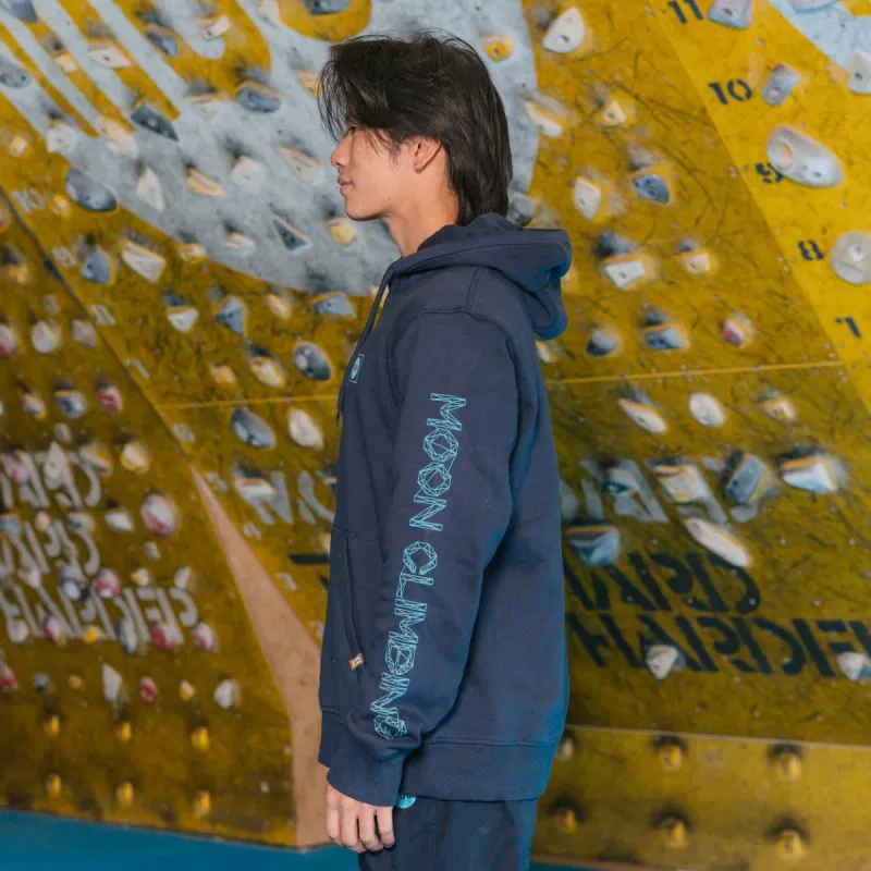 Moon Climbing Men's Hoody in Navy-3