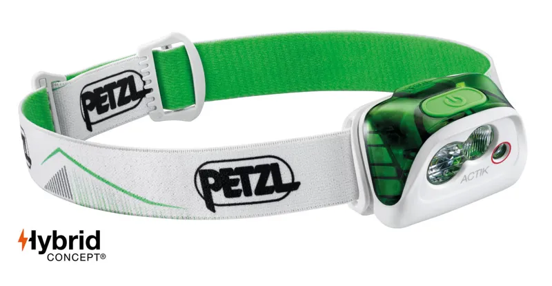 Petzl Actik Headtorch 350 Lumens Green/White