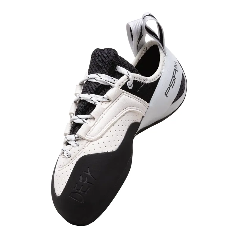 Evolv Defy Lace LV Unisex Climbing Shoe in White/Black-4