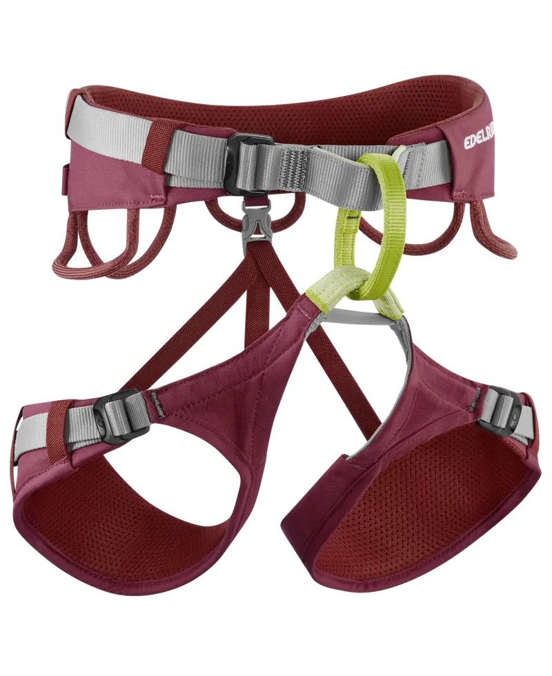 Edelrid Jayne IV Women's Climbing Harness in Rhubarb Red