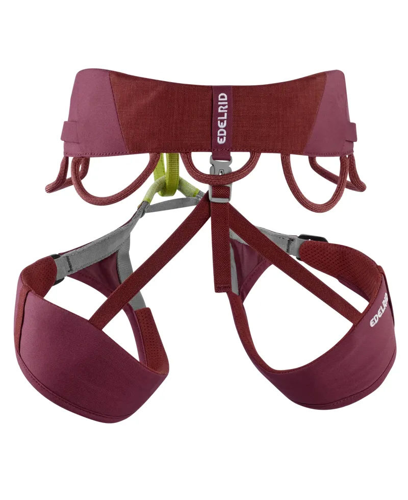 Edelrid Jayne IV Women's Climbing Harness in Rhubarb Red-1