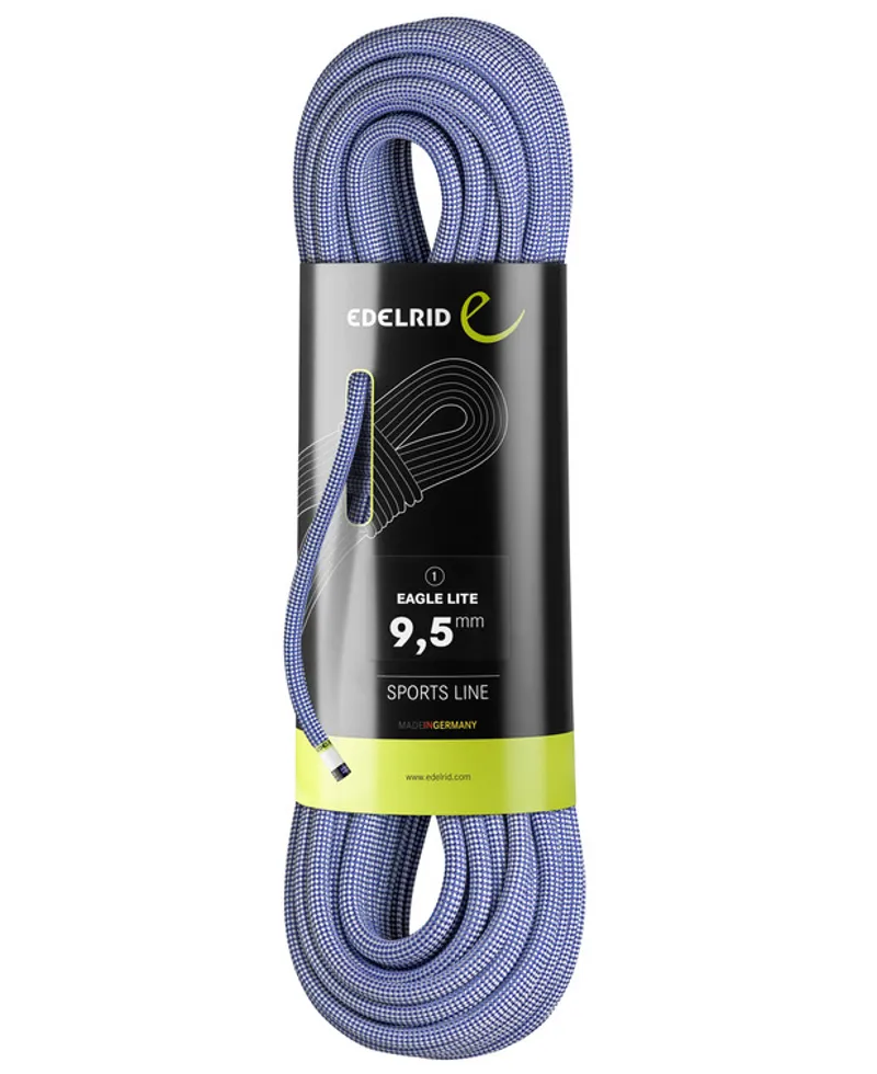 Edelrid Eagle Lite 9.5mm Climbing Rope in Polar