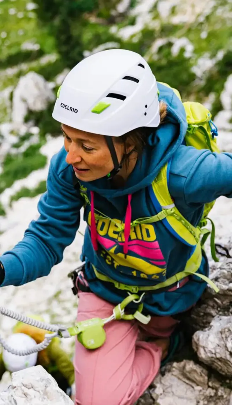 Edelrid Zodiac Climbing Helmet in Red-4