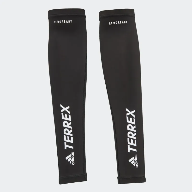 adidas Terrex Primeblue Trail Running Arm Sleeves Black White