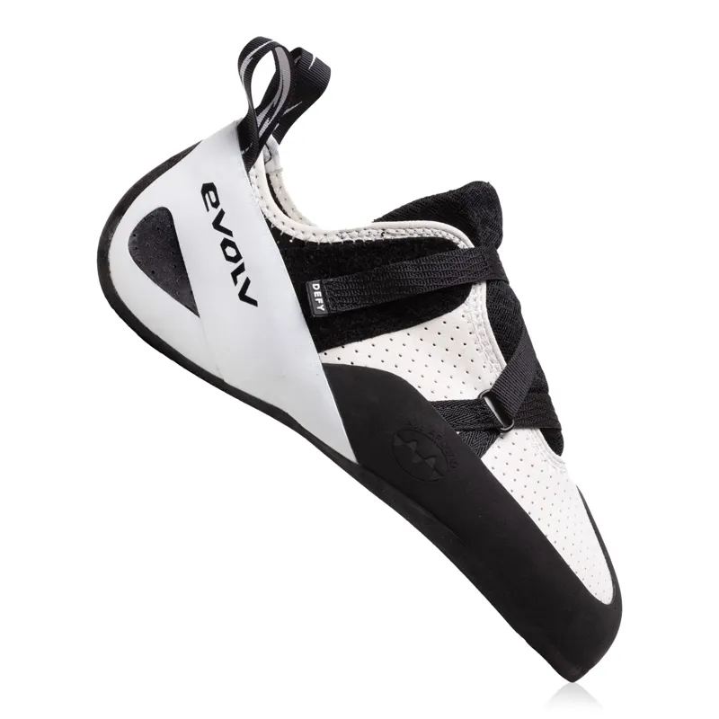 Evolv Defy Unisex Climbing Shoe in White/Black