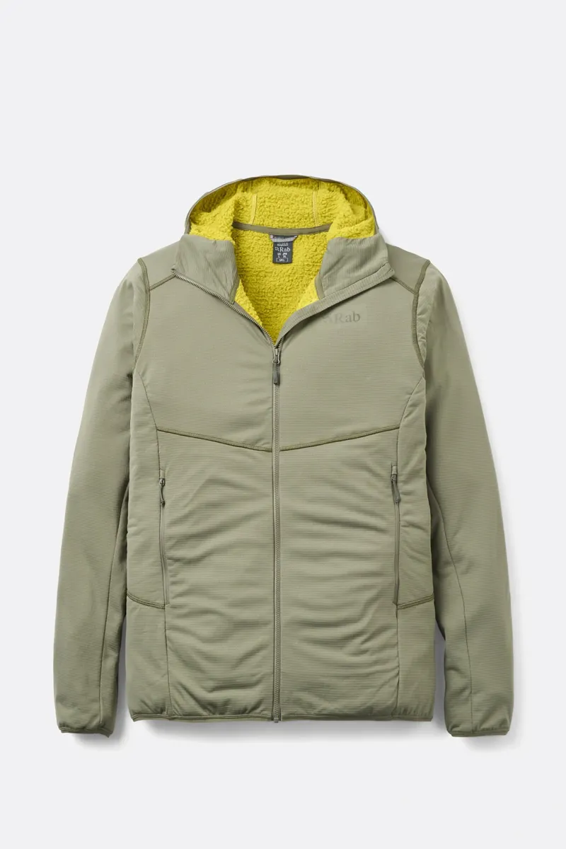 Rab Evolute Hoody Men's Mid-Layer in Light Khaki
