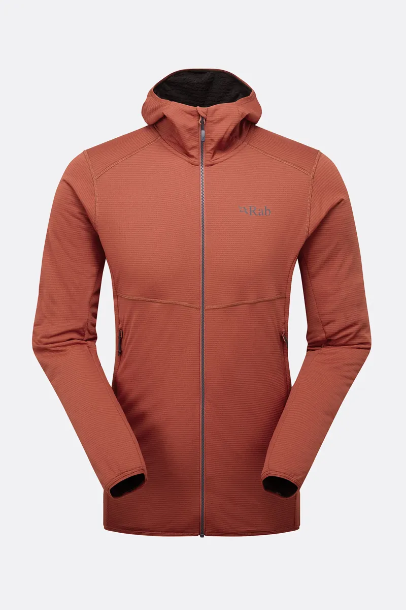 Rab Evolute Hoody Men's Mid-Layer in Tuscan Red