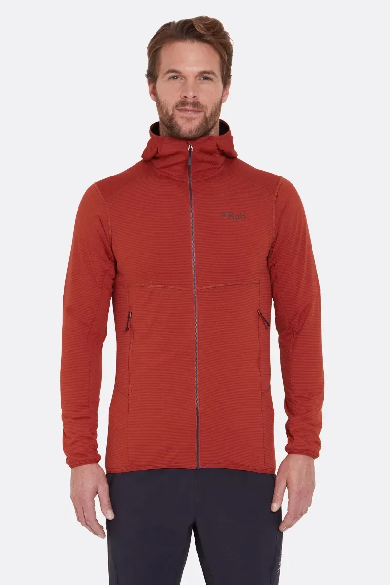 Rab Evolute Hoody Men's Mid-Layer in Tuscan Red-1