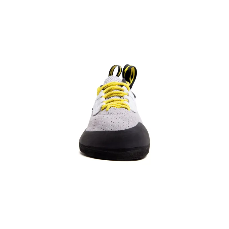 Evolv Defy Lace Climbing Shoe in Fog Gray/Banana-5