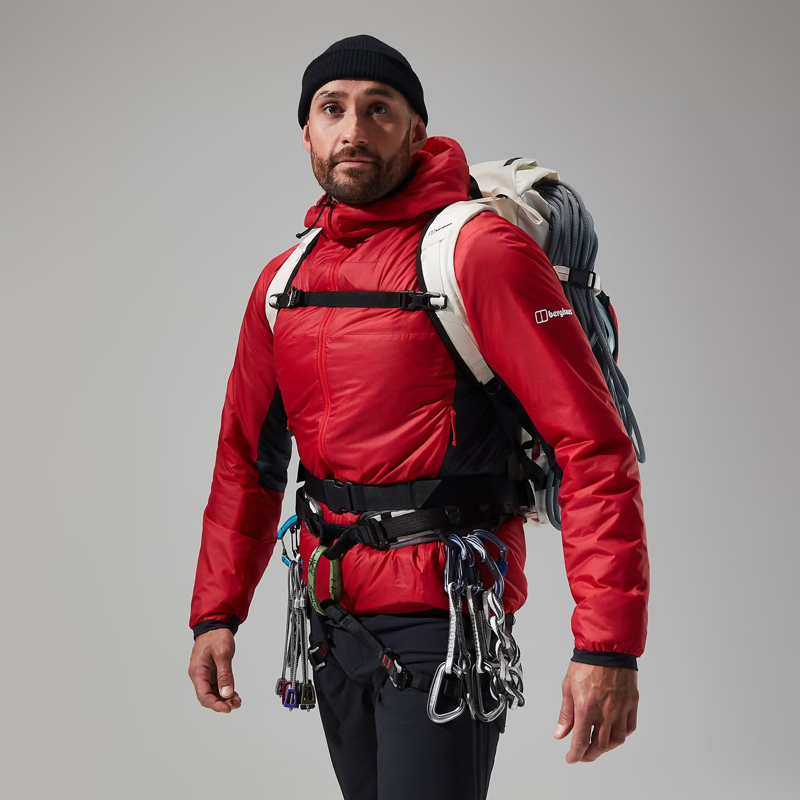 Berghaus Men's MTN Arete LB Synthetic Hoody in Red/Black-7