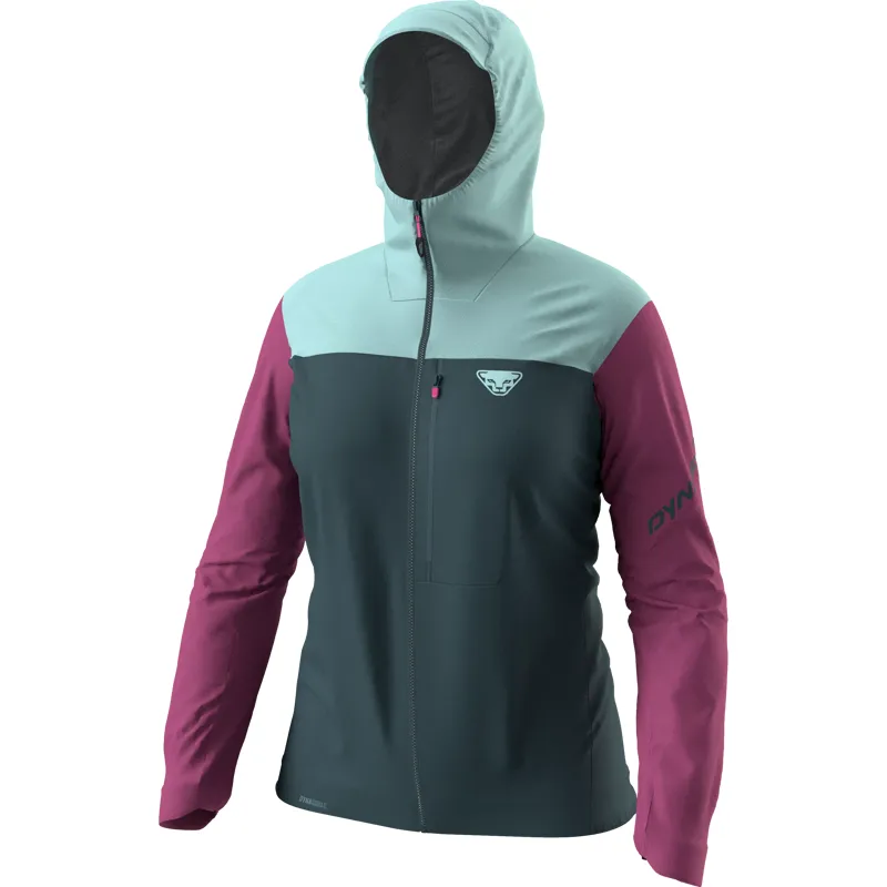 Dynafit Traverse 3L Women's Waterproof Jacket in Cinder/Cloud Blue-2
