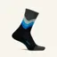 Feetures Elite Light Cushion Mini Crew Running Sock in Black Swell